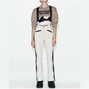 Zara Cream and Black Women's Pants Ski Collection